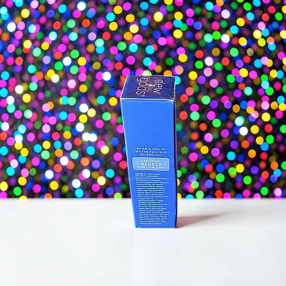 DEW OF THE GODS H-DEW-O Blue Spirulina Daily Gel Moisturizer 0.51 OZ NIB
